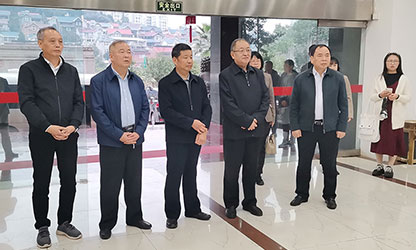 福建省政協(xié)副主席、省工商聯(lián)主席王光遠(yuǎn)一行視察虹潤(rùn)公司